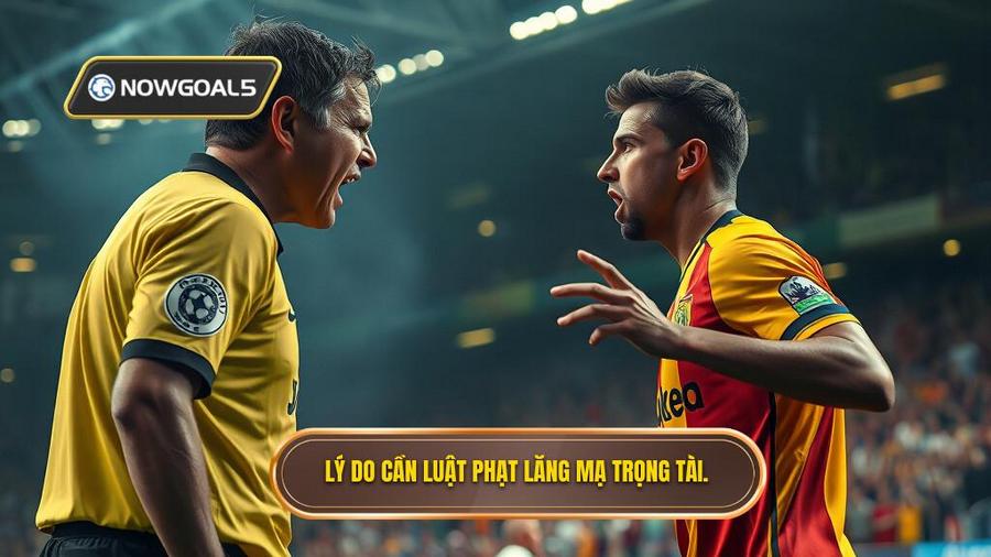 1. Lý do cần luật phạt lăng mạ trọng tài.
