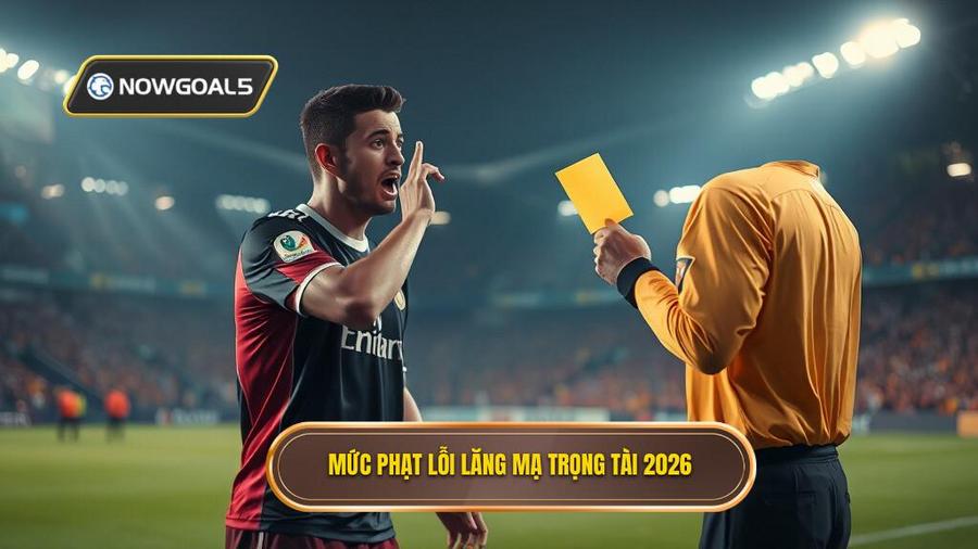 2. Mức phạt lỗi lăng mạ trọng tài 2026