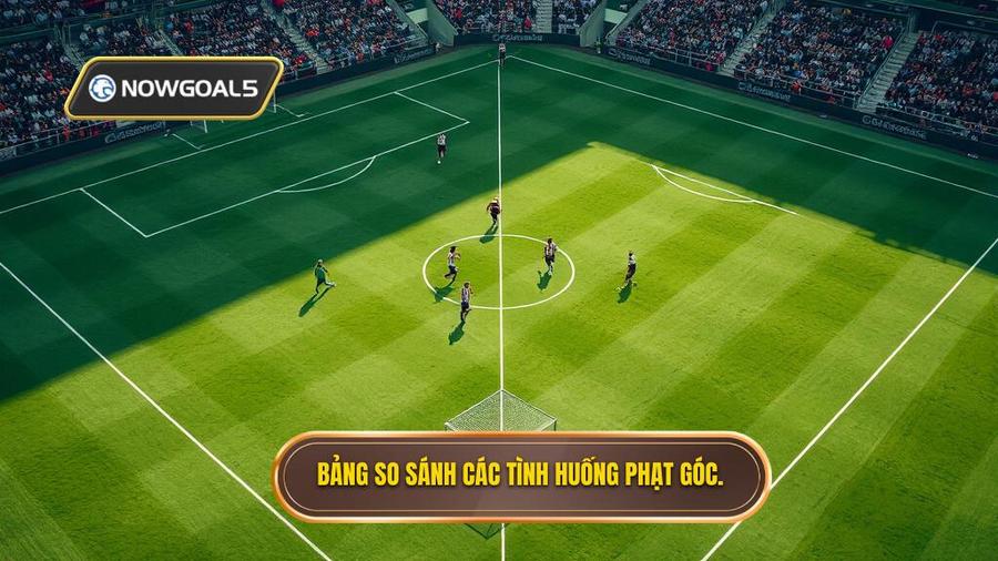3. Bảng so sánh các tình huống phạt góc.